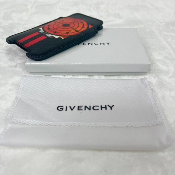 NIB Auc Givenchy Printed Bullseye Coated Canvas Phone Case - Picture 8 of 11